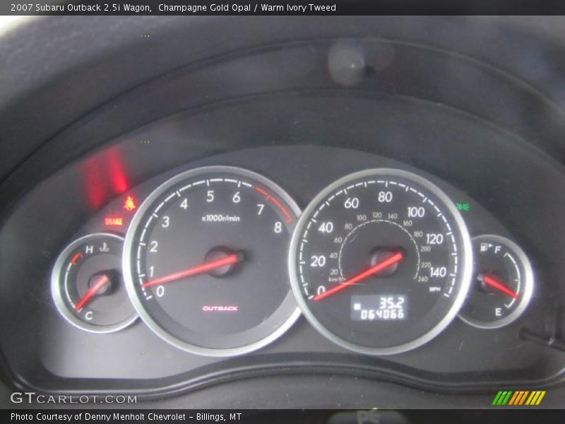 Champagne Gold Opal / Warm Ivory Tweed 2007 Subaru Outback 2.5i Wagon