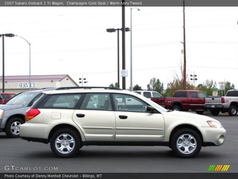 Champagne Gold Opal / Warm Ivory Tweed 2007 Subaru Outback 2.5i Wagon
