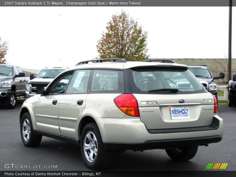 Champagne Gold Opal / Warm Ivory Tweed 2007 Subaru Outback 2.5i Wagon