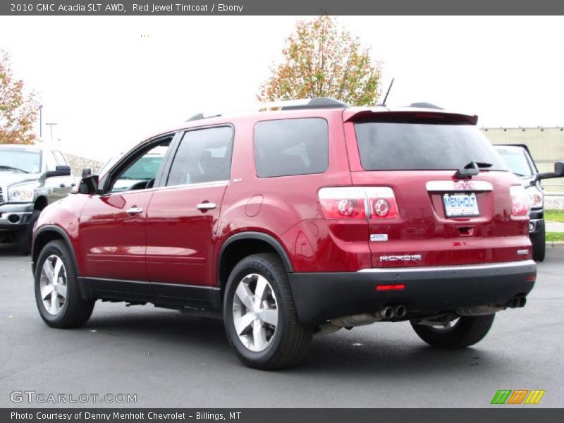 Red Jewel Tintcoat / Ebony 2010 GMC Acadia SLT AWD