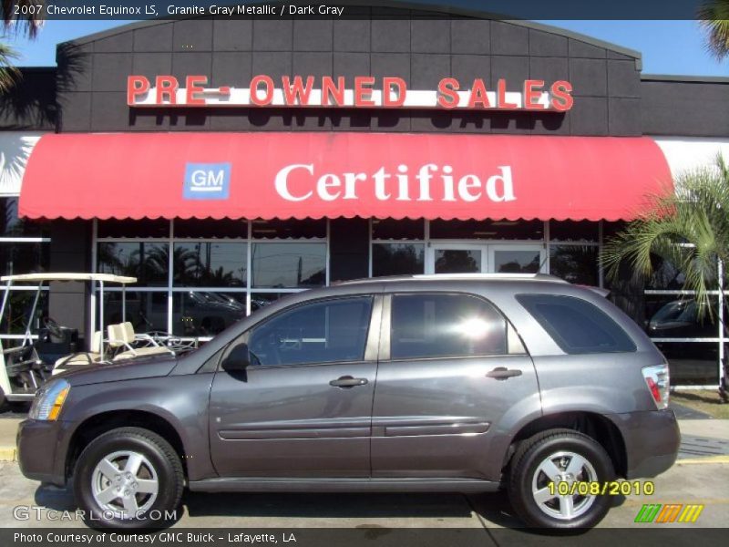 Granite Gray Metallic / Dark Gray 2007 Chevrolet Equinox LS