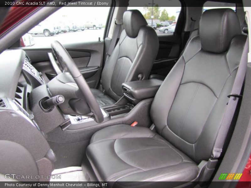 Red Jewel Tintcoat / Ebony 2010 GMC Acadia SLT AWD