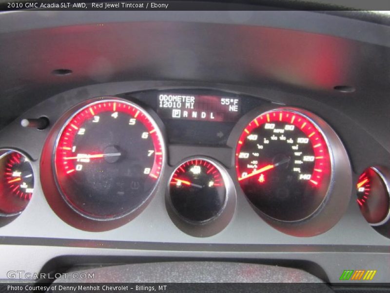 Red Jewel Tintcoat / Ebony 2010 GMC Acadia SLT AWD