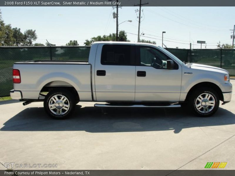 Silver Metallic / Medium Flint Grey 2008 Ford F150 XLT SuperCrew