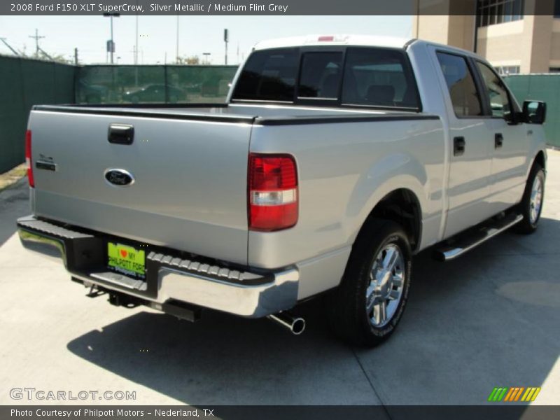 Silver Metallic / Medium Flint Grey 2008 Ford F150 XLT SuperCrew