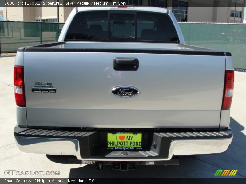 Silver Metallic / Medium Flint Grey 2008 Ford F150 XLT SuperCrew
