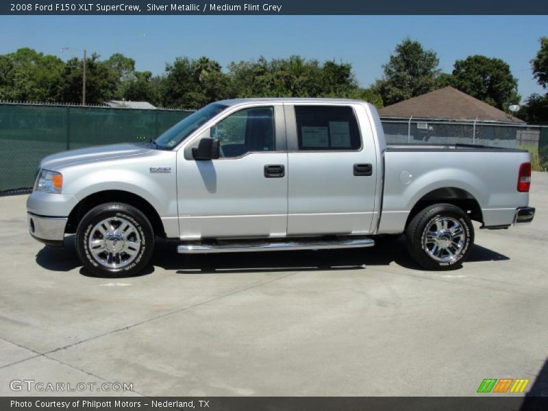 Silver Metallic / Medium Flint Grey 2008 Ford F150 XLT SuperCrew
