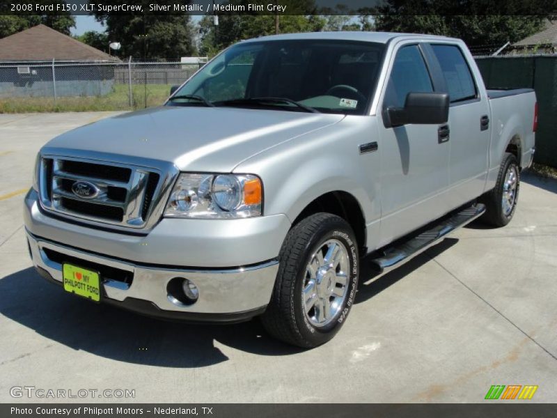 Silver Metallic / Medium Flint Grey 2008 Ford F150 XLT SuperCrew
