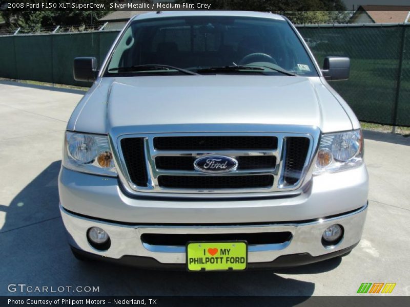 Silver Metallic / Medium Flint Grey 2008 Ford F150 XLT SuperCrew