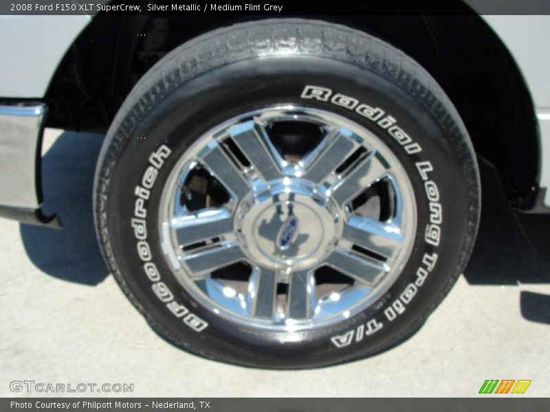 Silver Metallic / Medium Flint Grey 2008 Ford F150 XLT SuperCrew