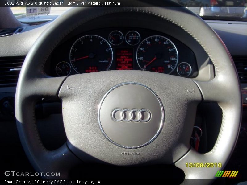 Light Silver Metallic / Platinum 2002 Audi A6 3.0 quattro Sedan