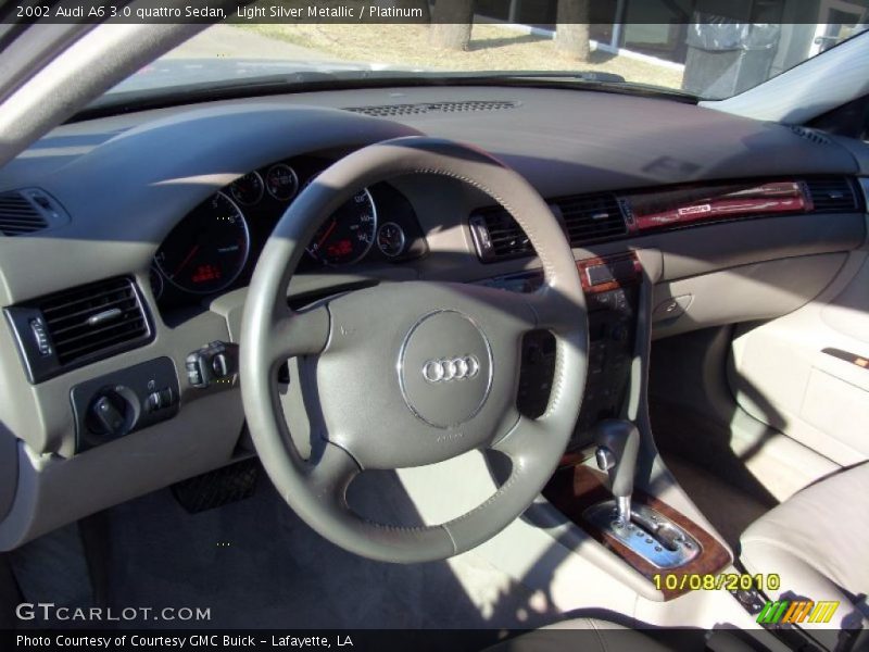 Light Silver Metallic / Platinum 2002 Audi A6 3.0 quattro Sedan