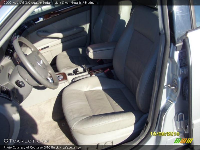 Light Silver Metallic / Platinum 2002 Audi A6 3.0 quattro Sedan