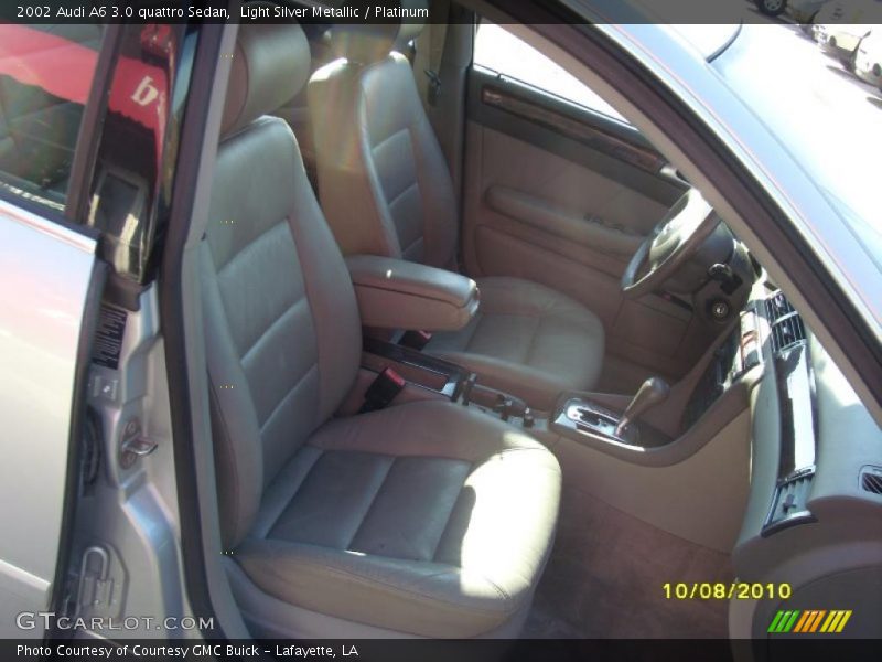 Light Silver Metallic / Platinum 2002 Audi A6 3.0 quattro Sedan