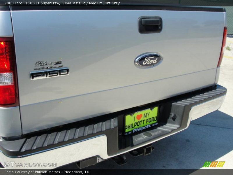 Silver Metallic / Medium Flint Grey 2008 Ford F150 XLT SuperCrew