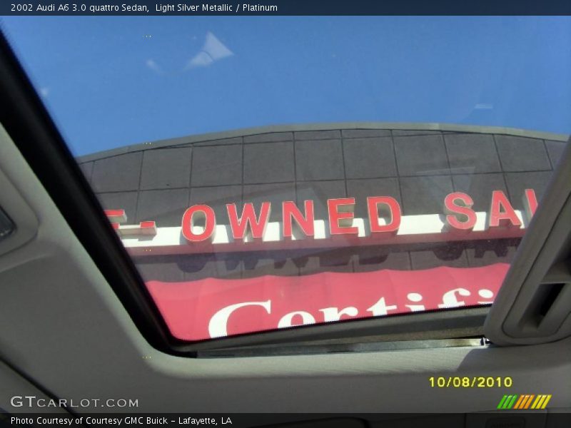 Light Silver Metallic / Platinum 2002 Audi A6 3.0 quattro Sedan