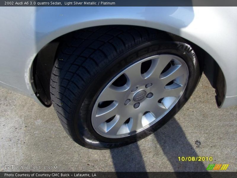 Light Silver Metallic / Platinum 2002 Audi A6 3.0 quattro Sedan