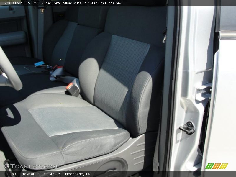Silver Metallic / Medium Flint Grey 2008 Ford F150 XLT SuperCrew