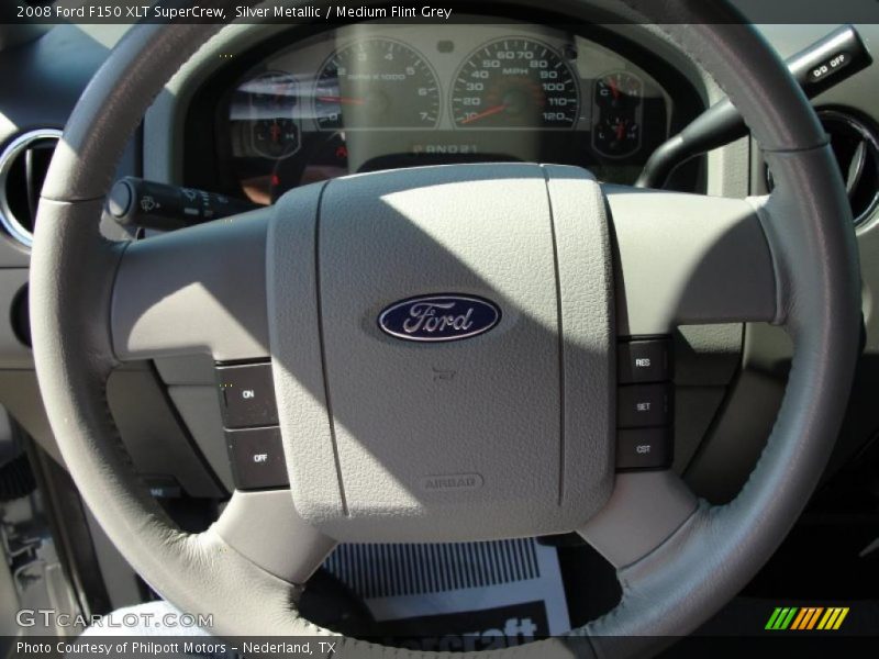 Silver Metallic / Medium Flint Grey 2008 Ford F150 XLT SuperCrew