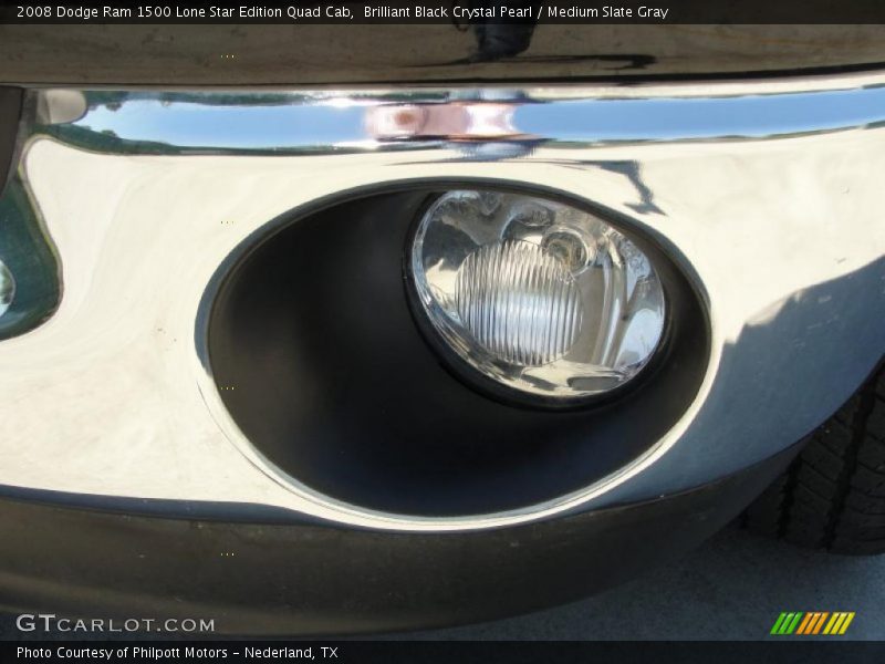Brilliant Black Crystal Pearl / Medium Slate Gray 2008 Dodge Ram 1500 Lone Star Edition Quad Cab