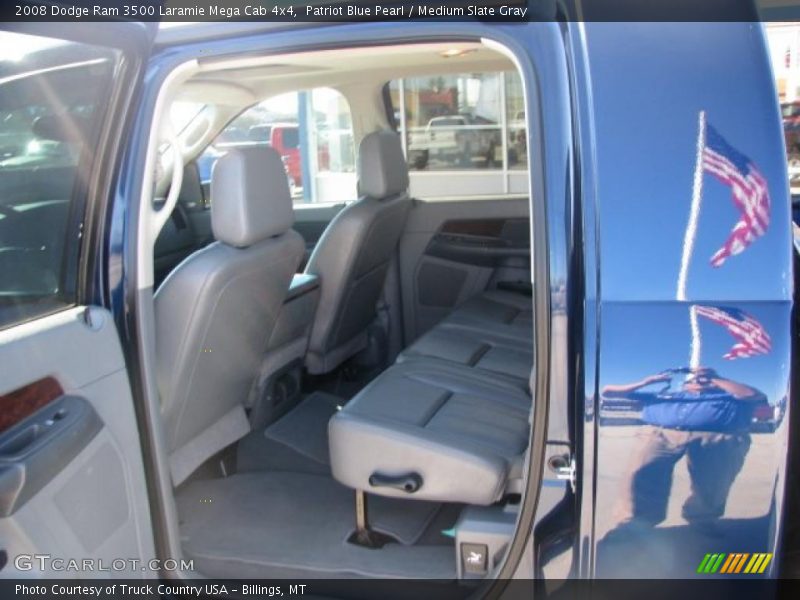 Patriot Blue Pearl / Medium Slate Gray 2008 Dodge Ram 3500 Laramie Mega Cab 4x4
