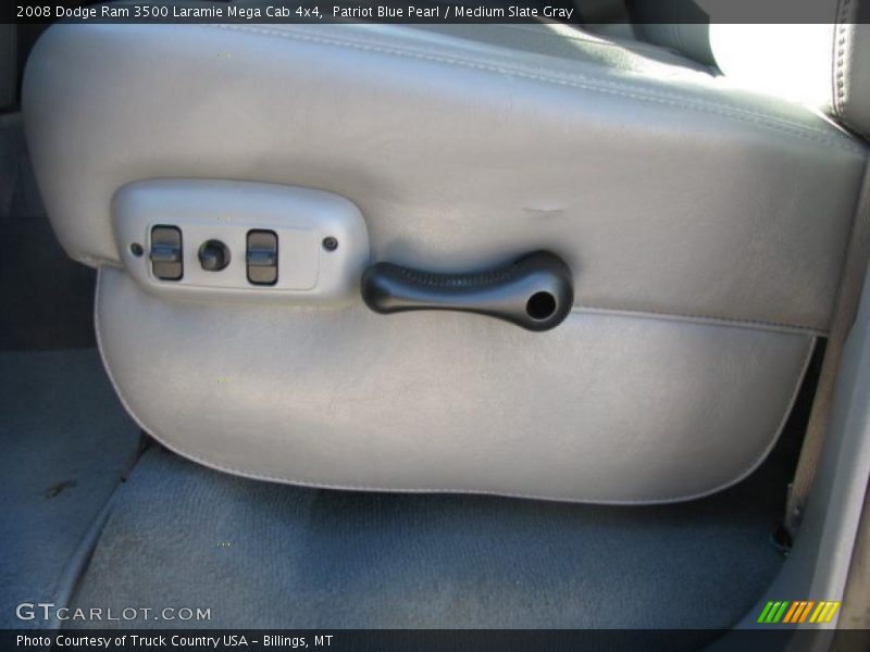Patriot Blue Pearl / Medium Slate Gray 2008 Dodge Ram 3500 Laramie Mega Cab 4x4