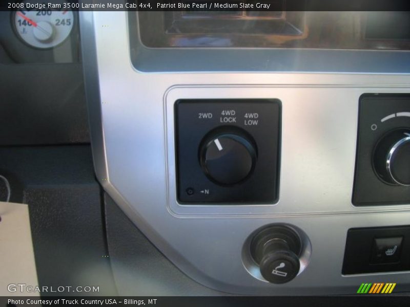 Patriot Blue Pearl / Medium Slate Gray 2008 Dodge Ram 3500 Laramie Mega Cab 4x4