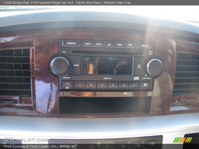 Patriot Blue Pearl / Medium Slate Gray 2008 Dodge Ram 3500 Laramie Mega Cab 4x4