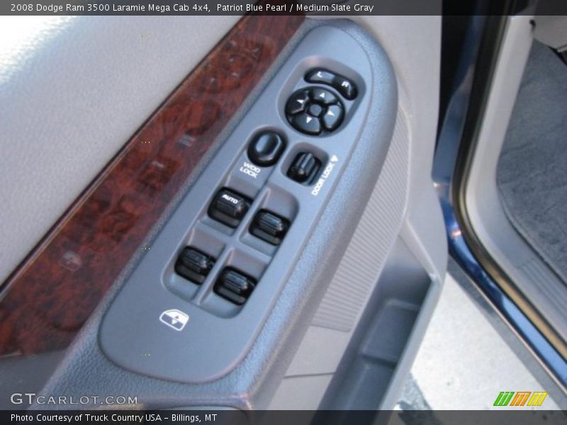 Patriot Blue Pearl / Medium Slate Gray 2008 Dodge Ram 3500 Laramie Mega Cab 4x4