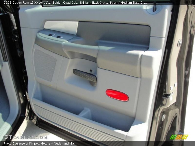 Brilliant Black Crystal Pearl / Medium Slate Gray 2008 Dodge Ram 1500 Lone Star Edition Quad Cab