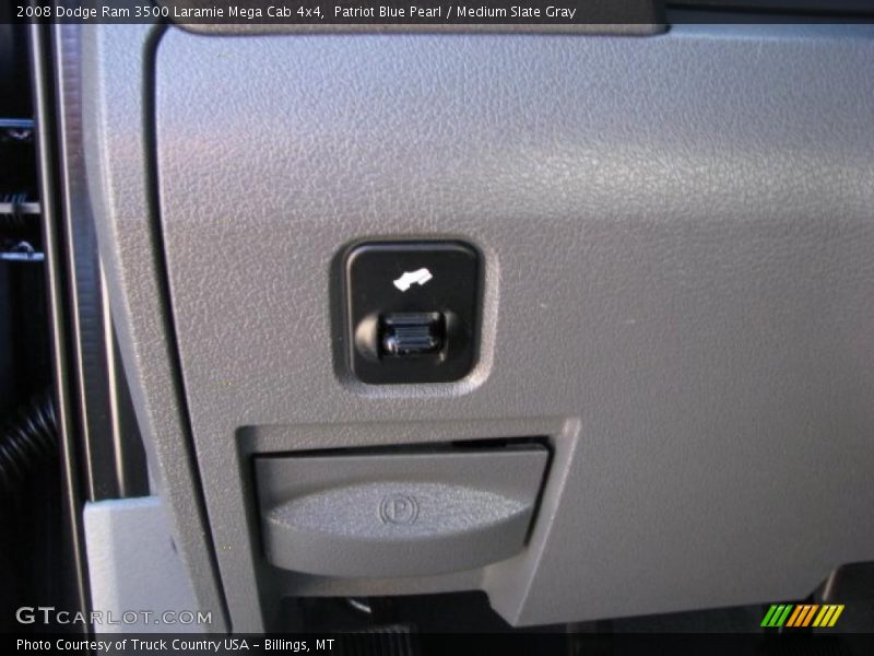 Patriot Blue Pearl / Medium Slate Gray 2008 Dodge Ram 3500 Laramie Mega Cab 4x4