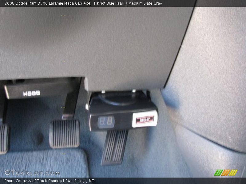 Patriot Blue Pearl / Medium Slate Gray 2008 Dodge Ram 3500 Laramie Mega Cab 4x4