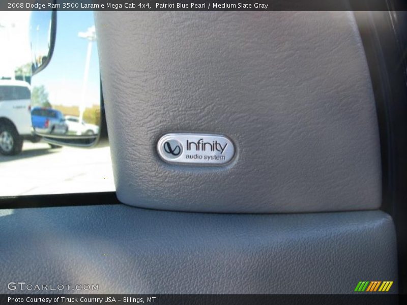 Patriot Blue Pearl / Medium Slate Gray 2008 Dodge Ram 3500 Laramie Mega Cab 4x4
