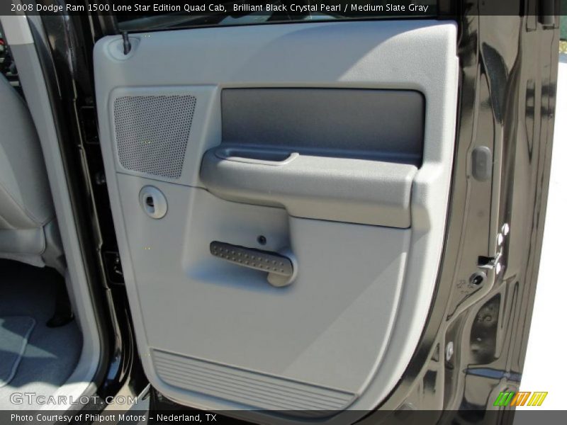 Brilliant Black Crystal Pearl / Medium Slate Gray 2008 Dodge Ram 1500 Lone Star Edition Quad Cab