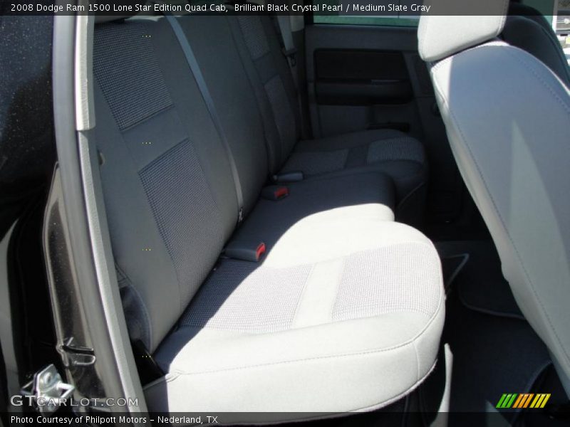 Brilliant Black Crystal Pearl / Medium Slate Gray 2008 Dodge Ram 1500 Lone Star Edition Quad Cab