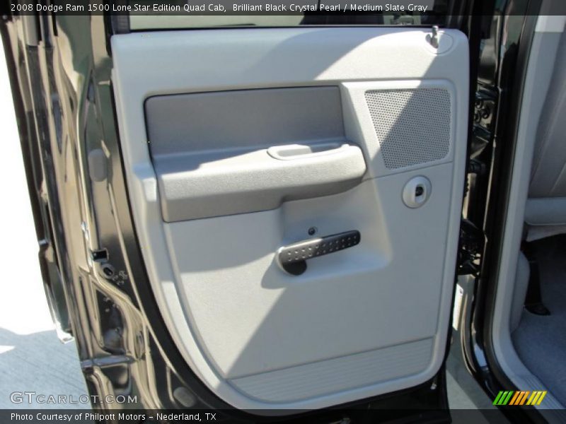 Brilliant Black Crystal Pearl / Medium Slate Gray 2008 Dodge Ram 1500 Lone Star Edition Quad Cab