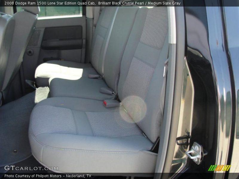 Brilliant Black Crystal Pearl / Medium Slate Gray 2008 Dodge Ram 1500 Lone Star Edition Quad Cab