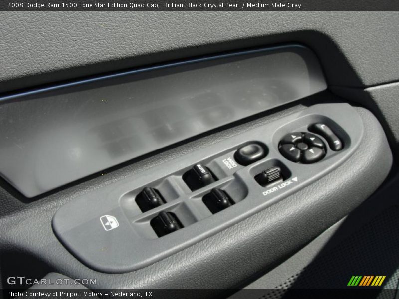Brilliant Black Crystal Pearl / Medium Slate Gray 2008 Dodge Ram 1500 Lone Star Edition Quad Cab