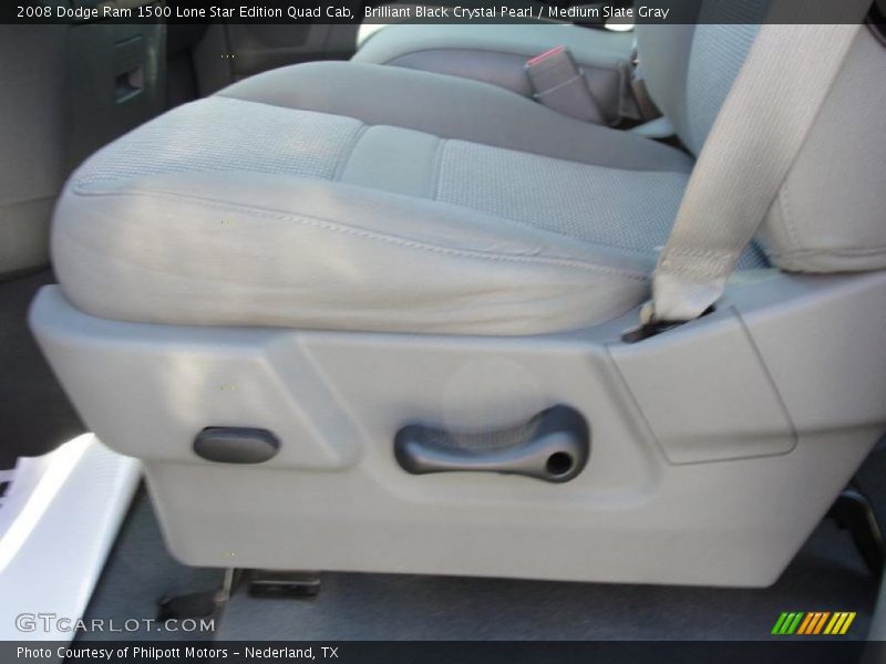 Brilliant Black Crystal Pearl / Medium Slate Gray 2008 Dodge Ram 1500 Lone Star Edition Quad Cab