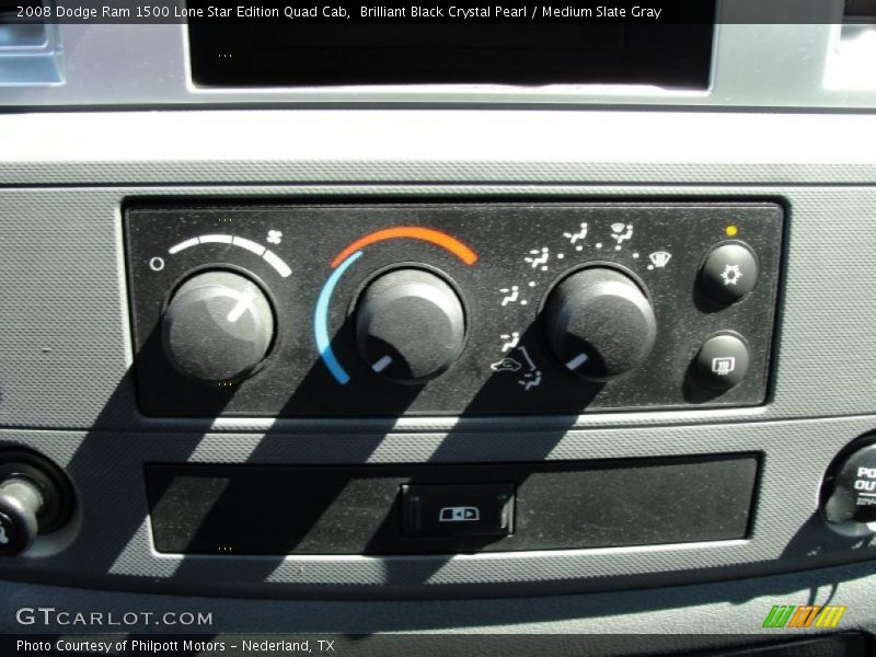 Brilliant Black Crystal Pearl / Medium Slate Gray 2008 Dodge Ram 1500 Lone Star Edition Quad Cab