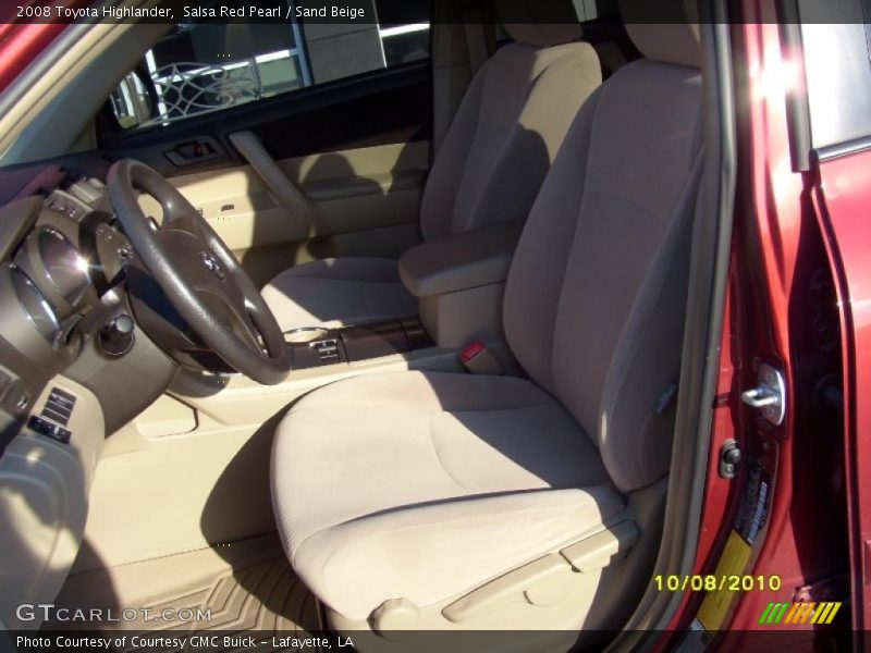 Salsa Red Pearl / Sand Beige 2008 Toyota Highlander