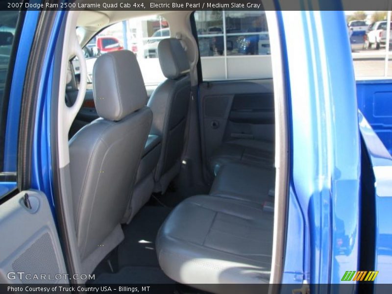 Electric Blue Pearl / Medium Slate Gray 2007 Dodge Ram 2500 Laramie Quad Cab 4x4