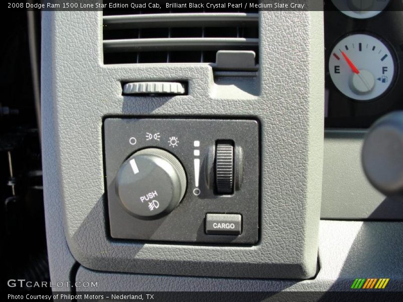 Brilliant Black Crystal Pearl / Medium Slate Gray 2008 Dodge Ram 1500 Lone Star Edition Quad Cab