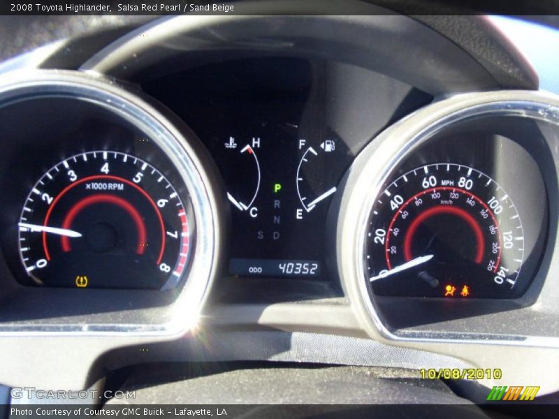 Salsa Red Pearl / Sand Beige 2008 Toyota Highlander