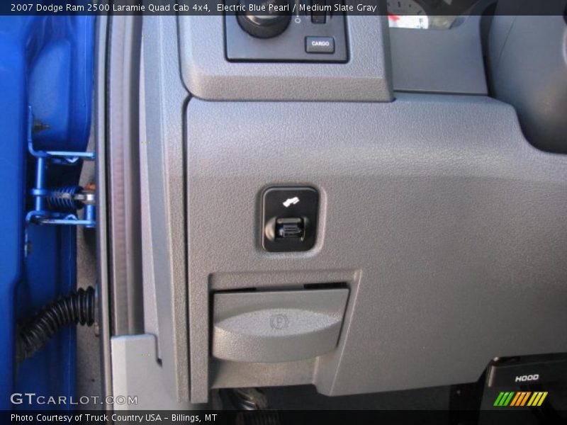 Electric Blue Pearl / Medium Slate Gray 2007 Dodge Ram 2500 Laramie Quad Cab 4x4