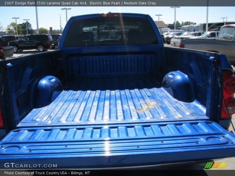 Electric Blue Pearl / Medium Slate Gray 2007 Dodge Ram 2500 Laramie Quad Cab 4x4