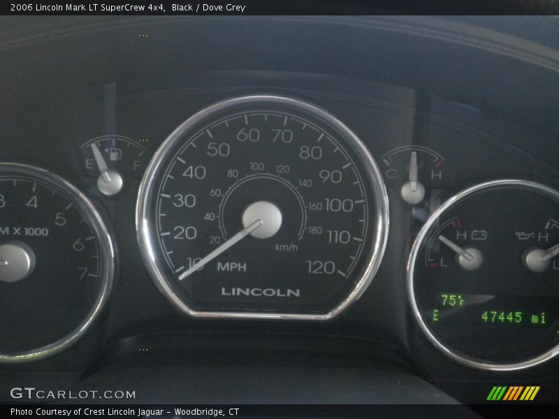 Black / Dove Grey 2006 Lincoln Mark LT SuperCrew 4x4
