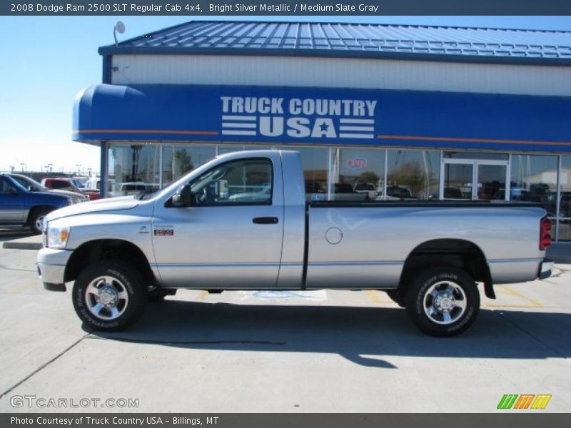 Bright Silver Metallic / Medium Slate Gray 2008 Dodge Ram 2500 SLT Regular Cab 4x4