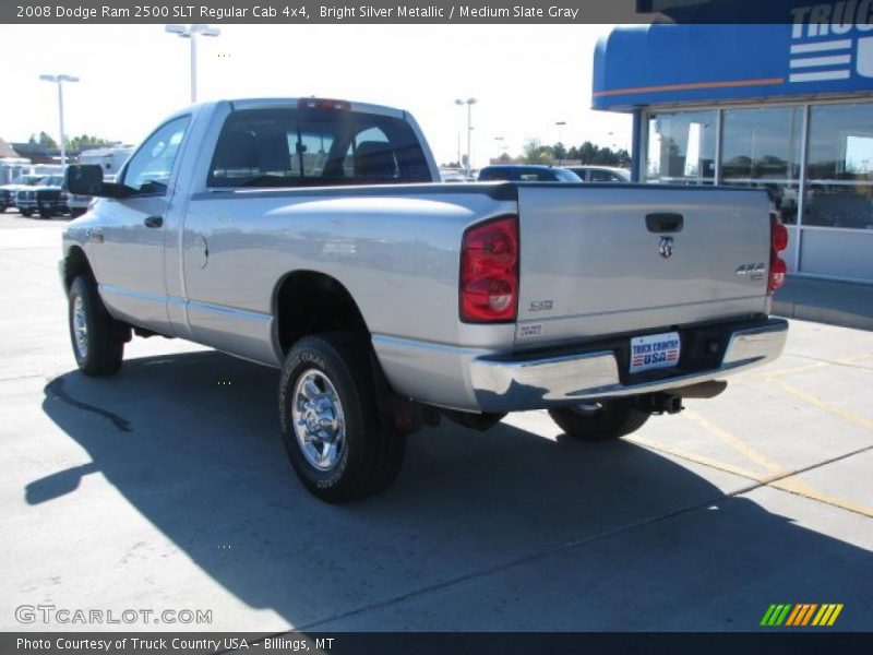 Bright Silver Metallic / Medium Slate Gray 2008 Dodge Ram 2500 SLT Regular Cab 4x4