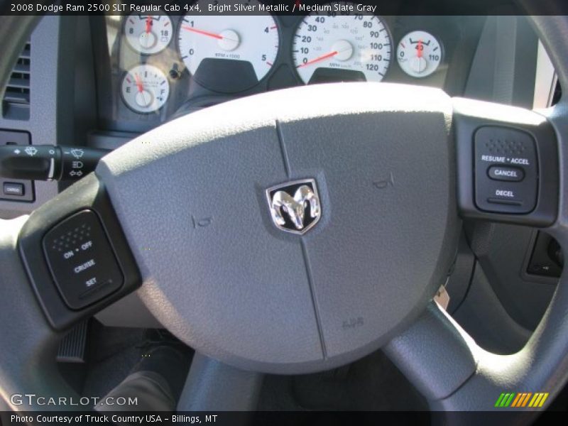 Bright Silver Metallic / Medium Slate Gray 2008 Dodge Ram 2500 SLT Regular Cab 4x4